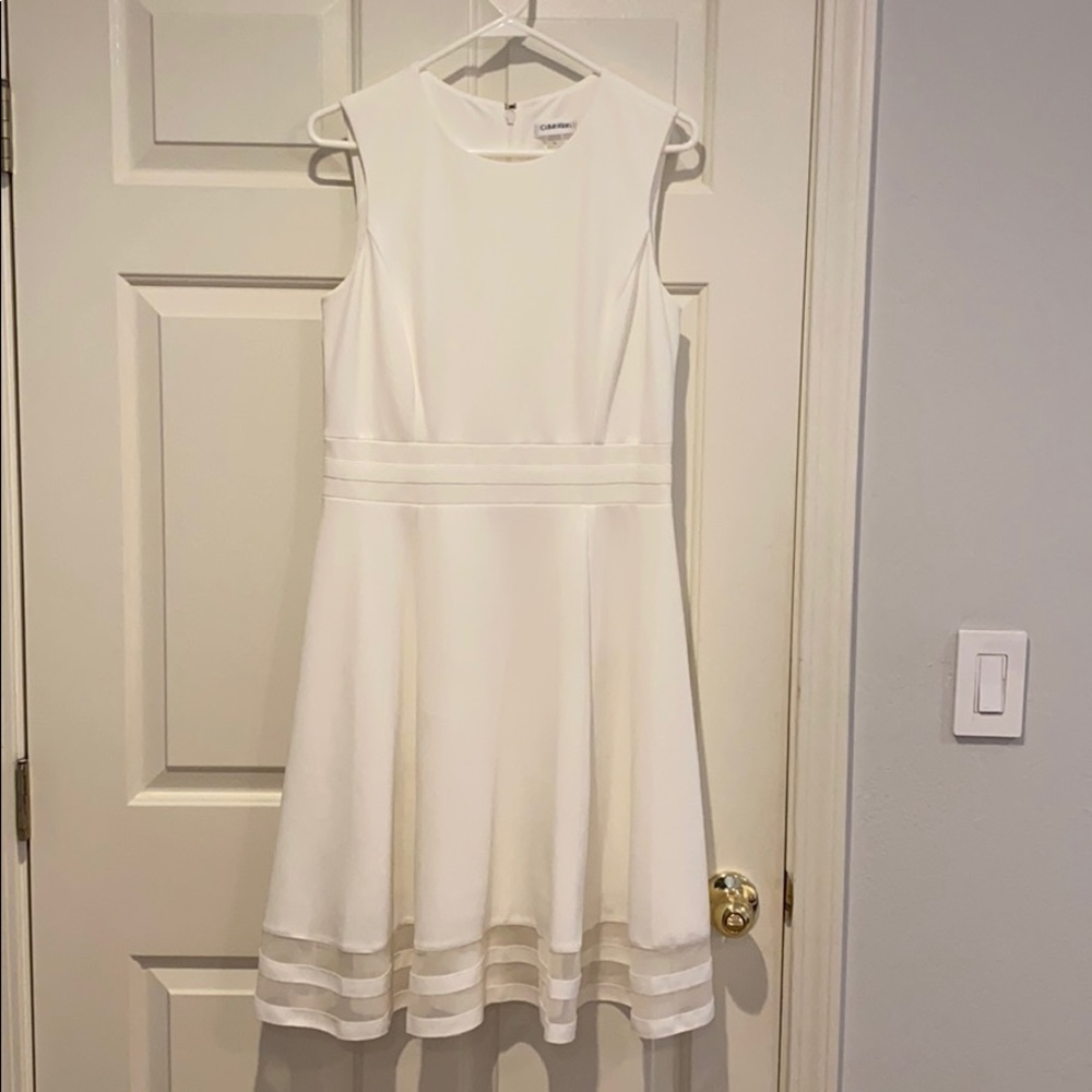 Calvin Klein white dress